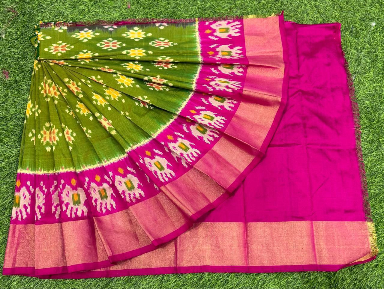 Ikkat Pure Silk Zero Size Lehenga