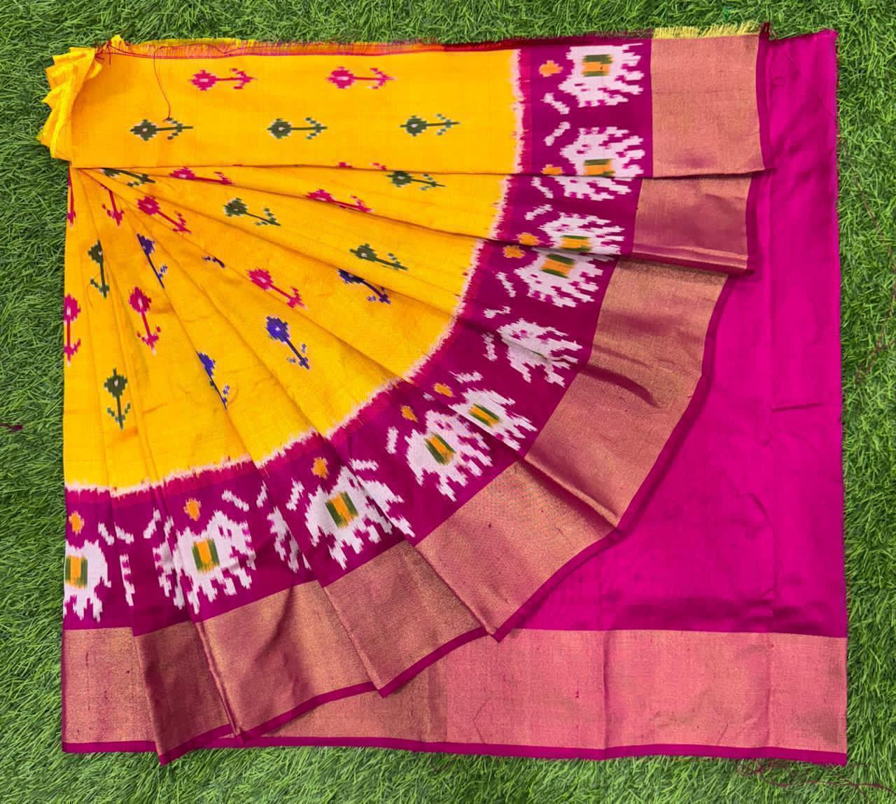 Ikkat Pure Silk Zero Size Lehenga