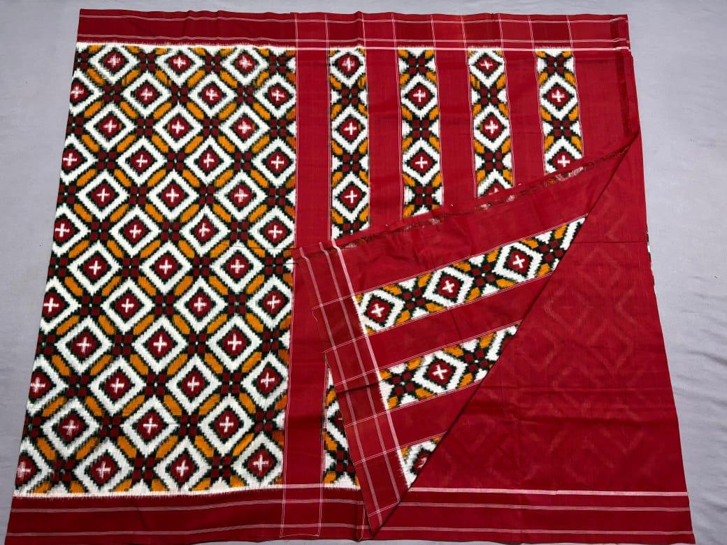 Teliya Rumal Mesrised Cotton Saree