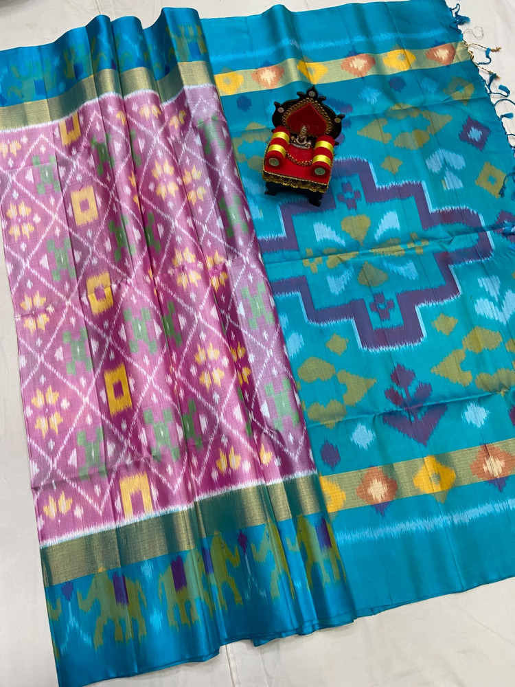 Image of Pochampally Double Warp Saree