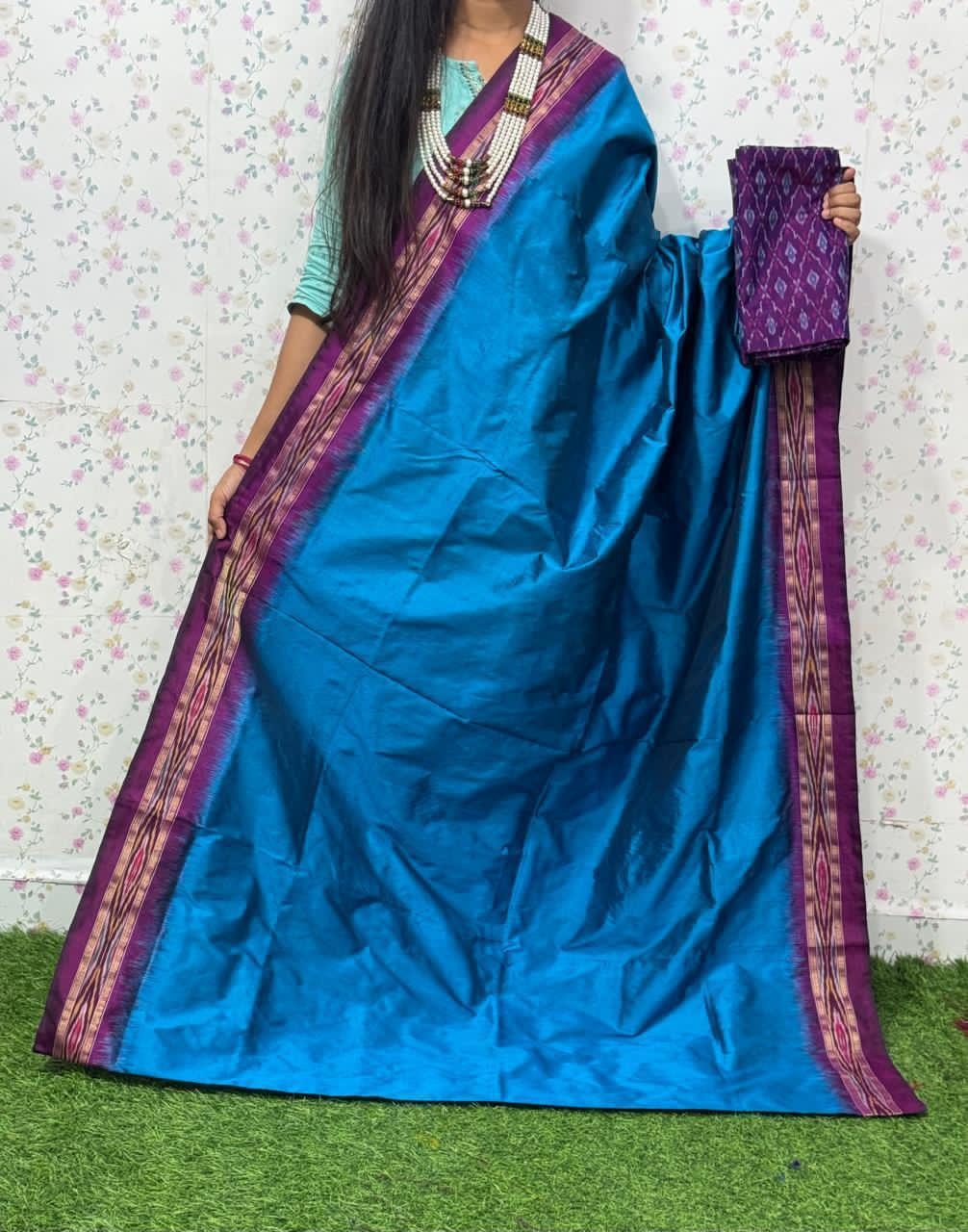 Traditional Ikkat Pure Silk Saree