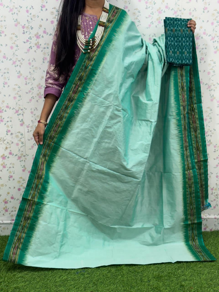 Image of Traditional Ikkat Pure Silk Saree