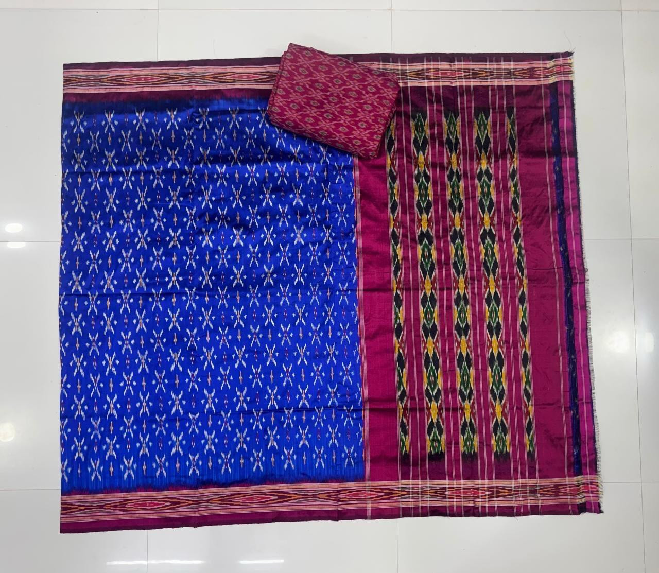 Traditional Ikkat Pure Silk Saree