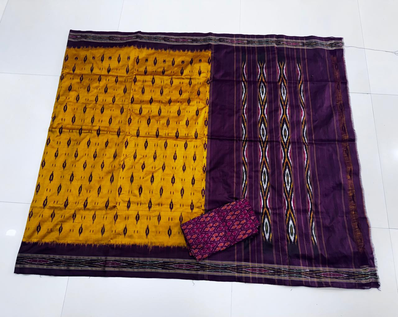 Traditional Ikkat Pure Silk Saree