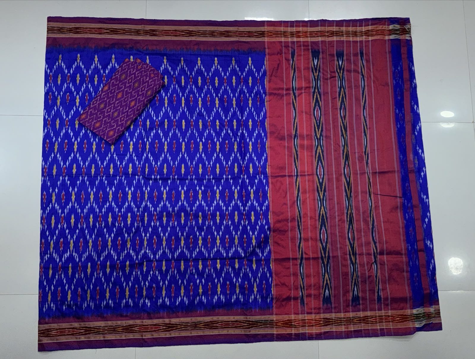 Traditional Ikkat Pure Silk Saree