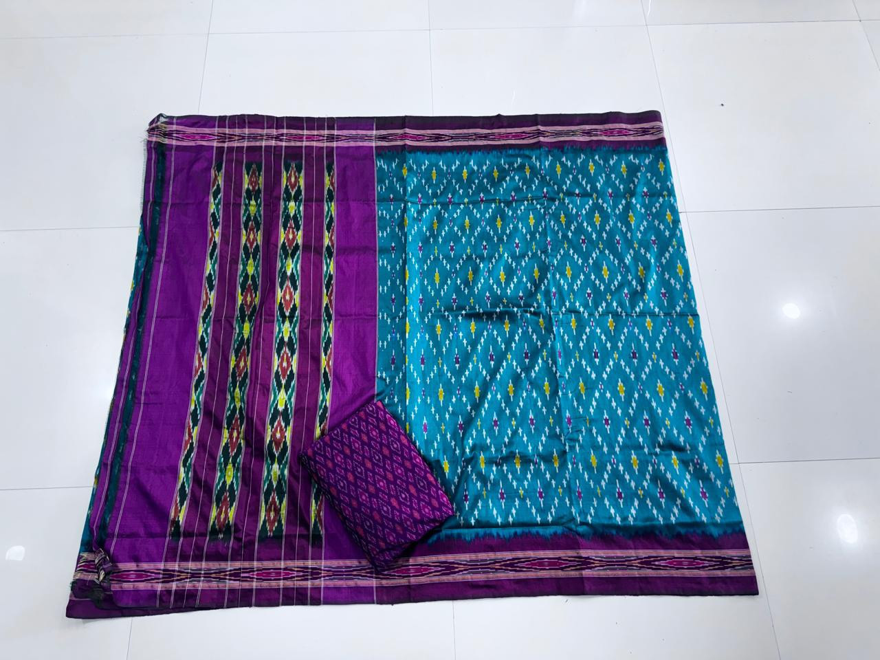 Traditional Ikkat Pure Silk Saree