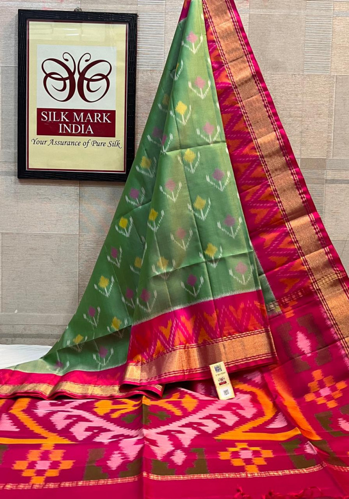 Image of Pochampally Ikkat Pure Silk Saree