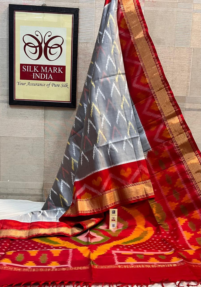 Image of Pochampally Ikkat Pure Silk Saree