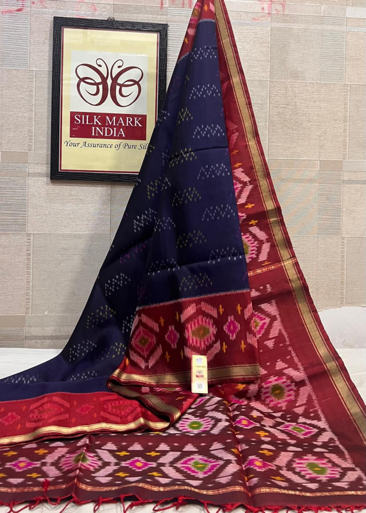 Image of Pochampally Ikkat Pure Silk Saree