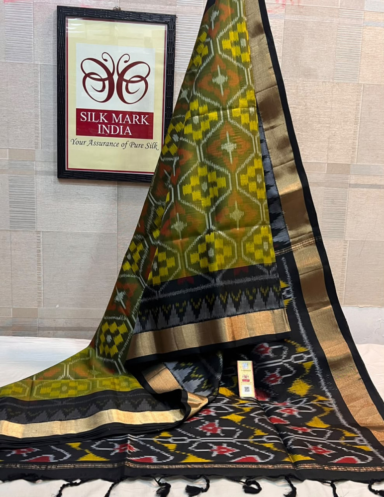 Image of Pochampally Ikkat Pure Silk Saree