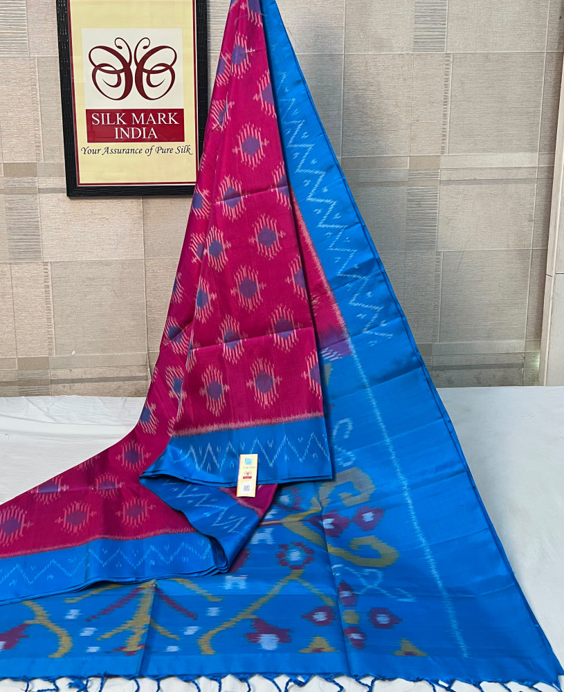 Image of Pochampally Ikkat Pure Silk Saree