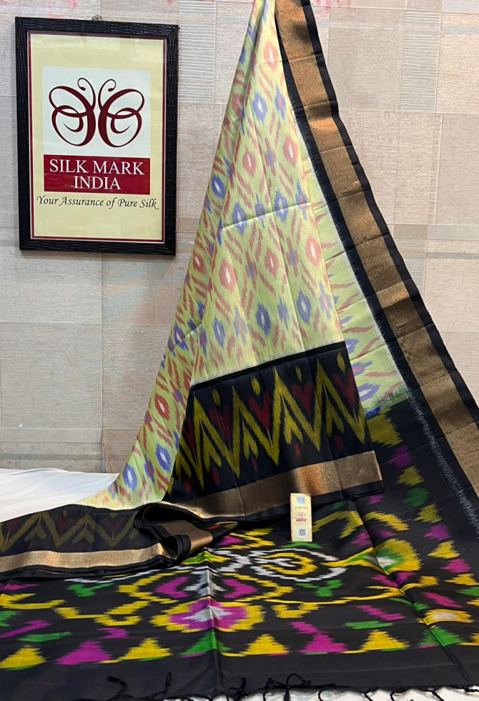 Image of Pochampally Ikkat Pure Silk Saree