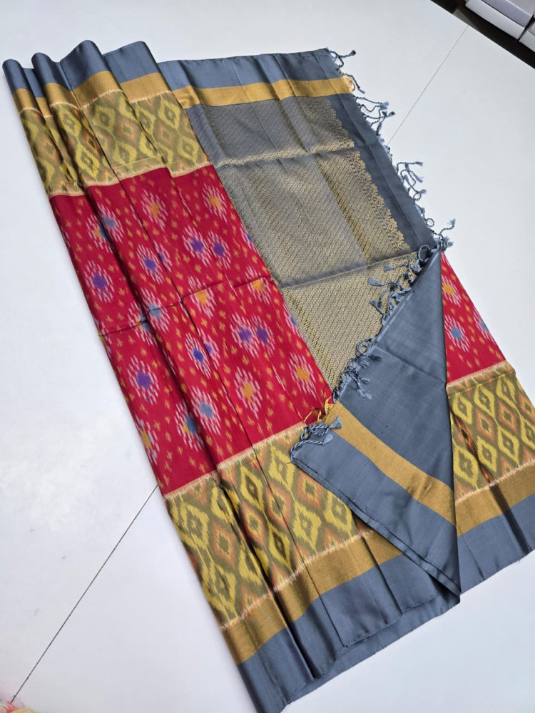 Image of Handloom Pure Pochampally Silk Saree