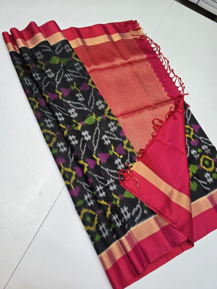 Image of Handloom Pure Pochampally Silk Saree