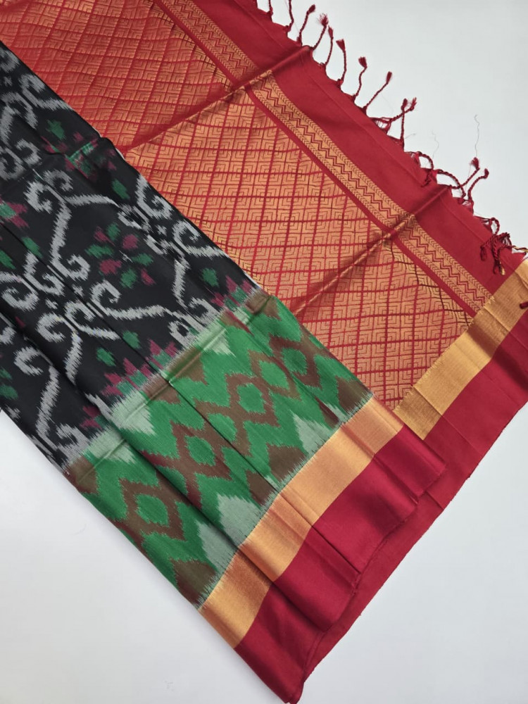 Image of Handloom Pure Pochampally Silk Saree