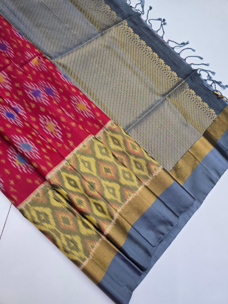 Image of Handloom Pure Pochampally Silk Saree