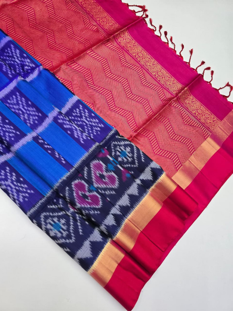 Image of Handloom Pure Pochampally Silk Saree