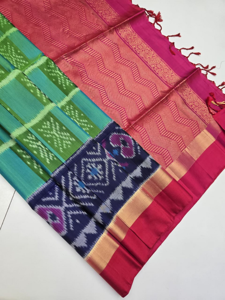 Image of Handloom Pure Pochampally Silk Saree