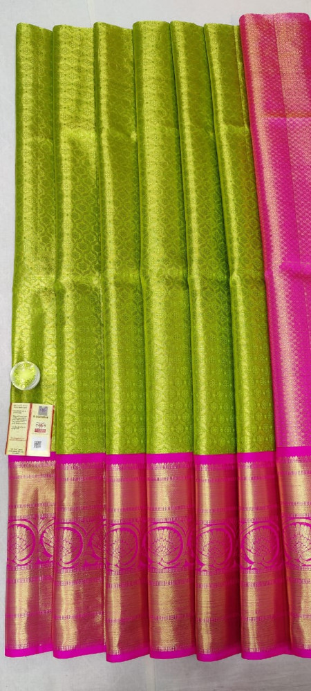 Image of Beautiful Kanchipuram Free Size Pure Silk Lehenga Best offer
