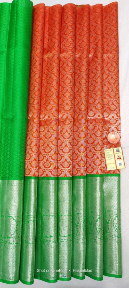 Image of Kanchipuram Free Size Pure Silk Lehenga