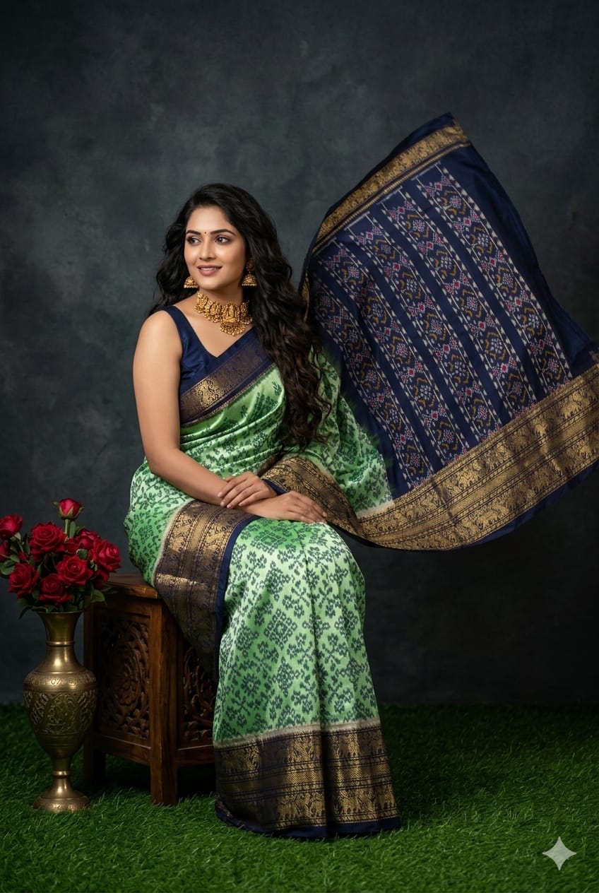 Pochampally Ikkat Pure Silk Saree
