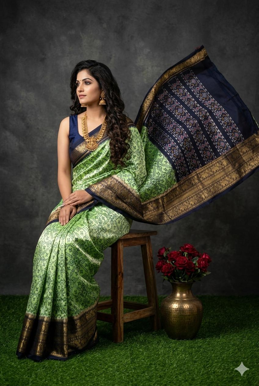 Pochampally Ikkat Pure Silk Saree