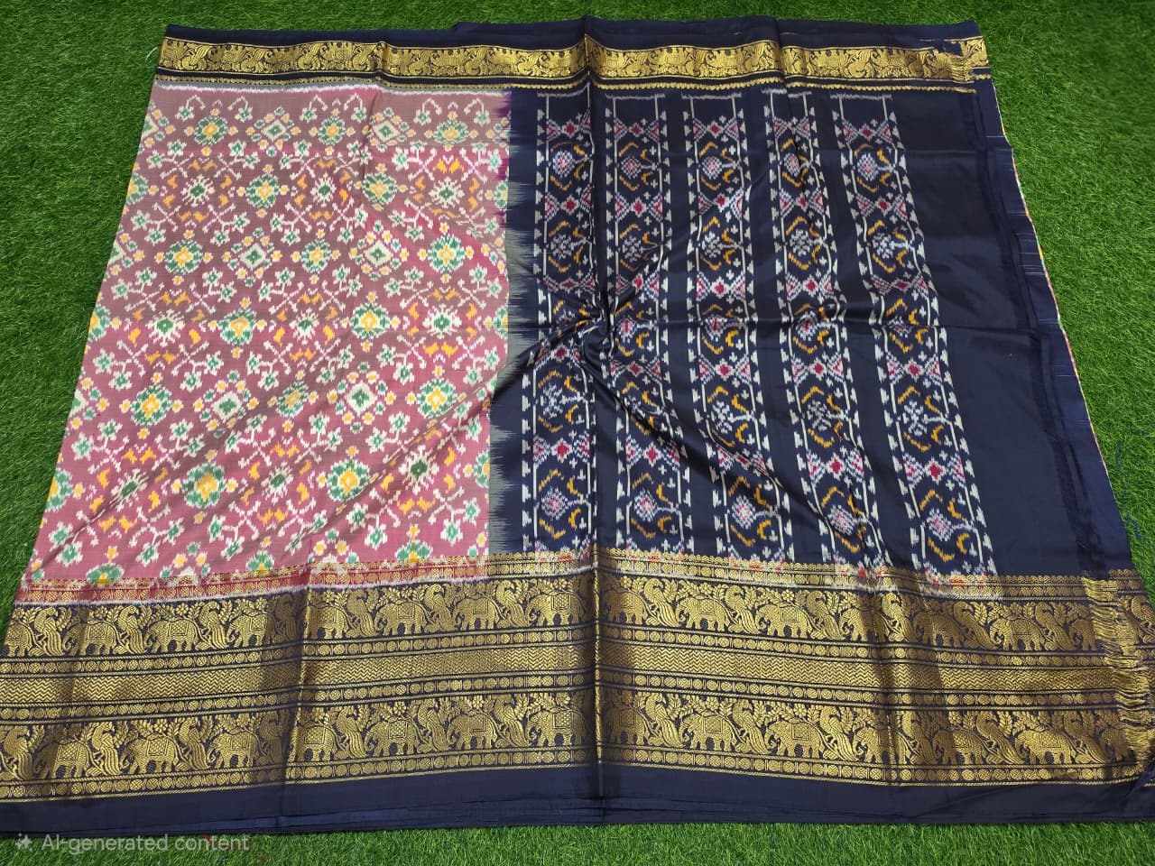 Pochampally Ikkat Pure Silk Saree