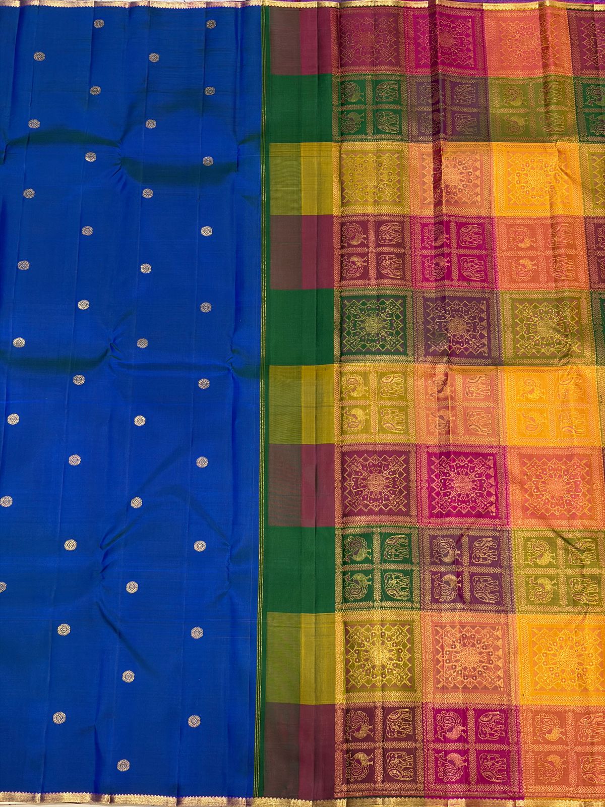 Kanchipuram Pure Silk Small Border Saree