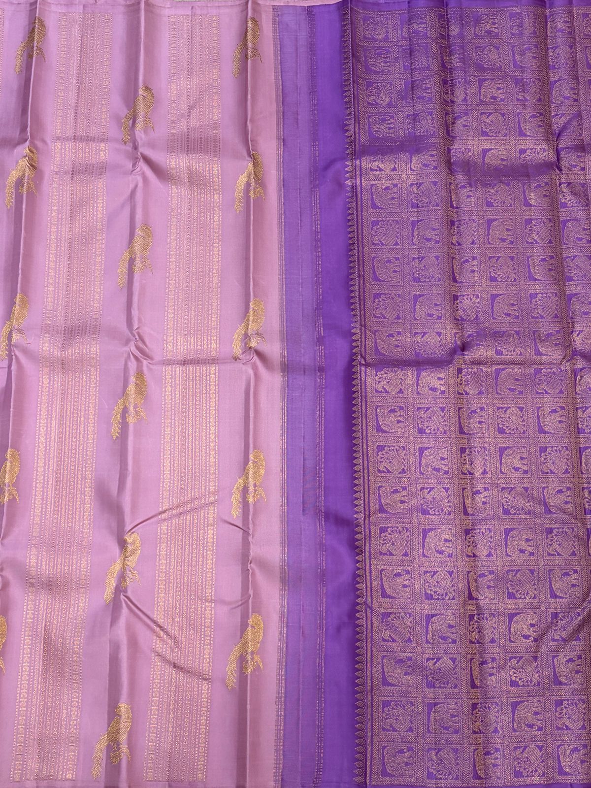 Kanchipuram Pure Silk Small Border Saree