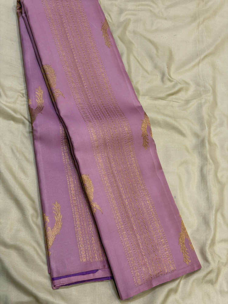 Image of Kanchipuram Pure Silk Small Border Saree