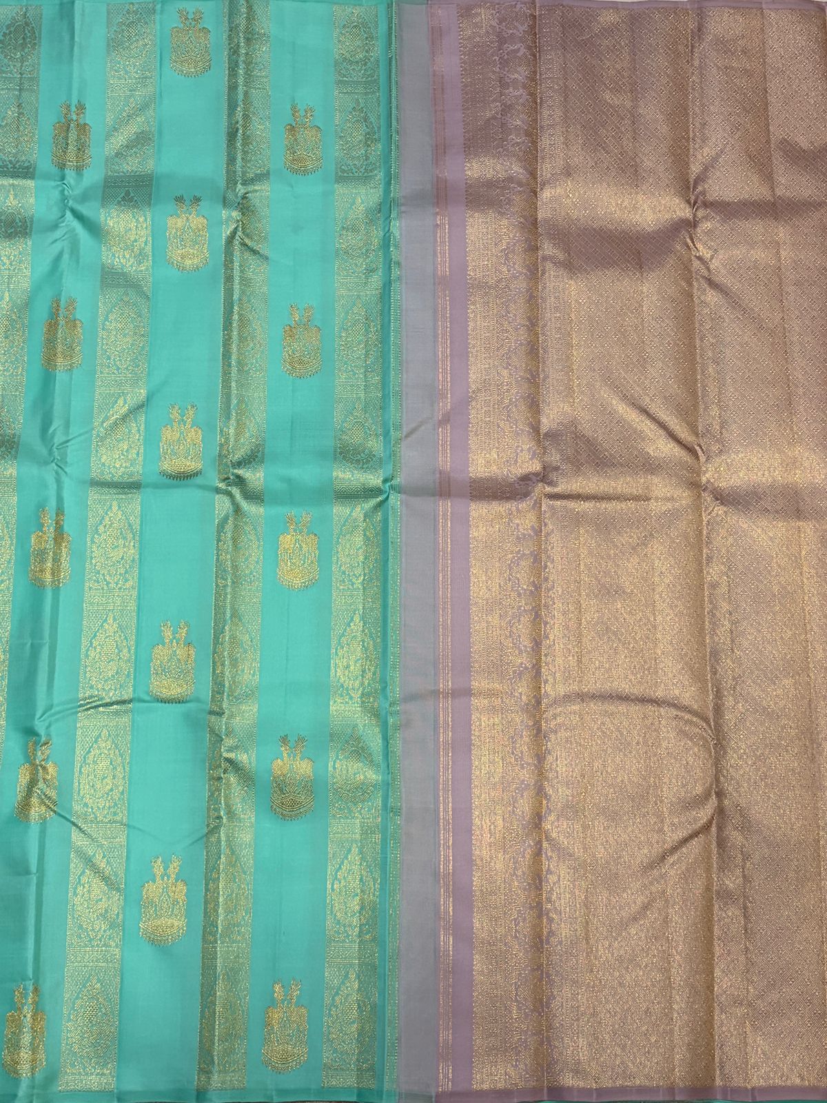 Kanchipuram Pure Silk Small Border Saree