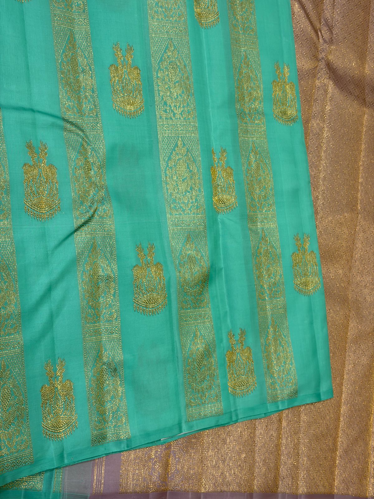 Kanchipuram Pure Silk Small Border Saree
