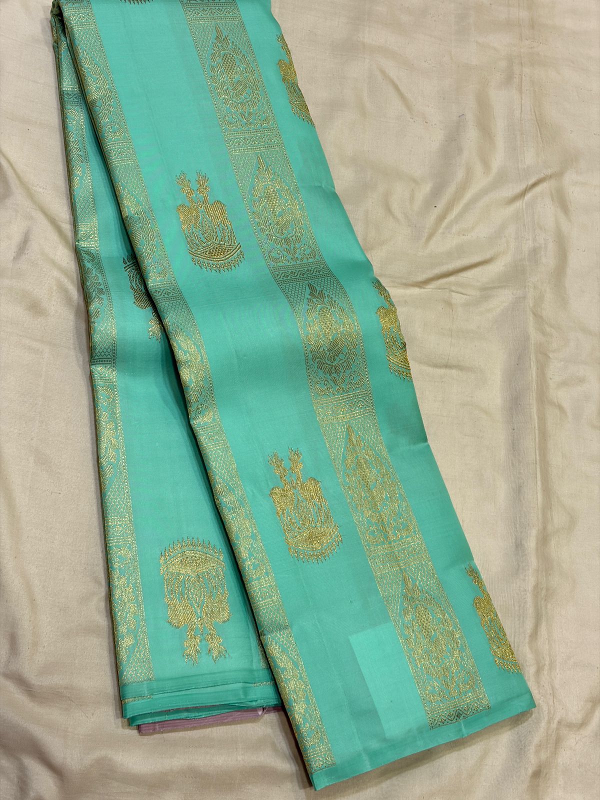 Kanchipuram Pure Silk Small Border Saree