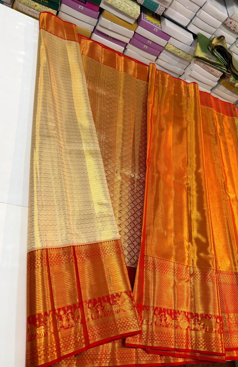 Kanchipuram Pure Tissue Silk Saree