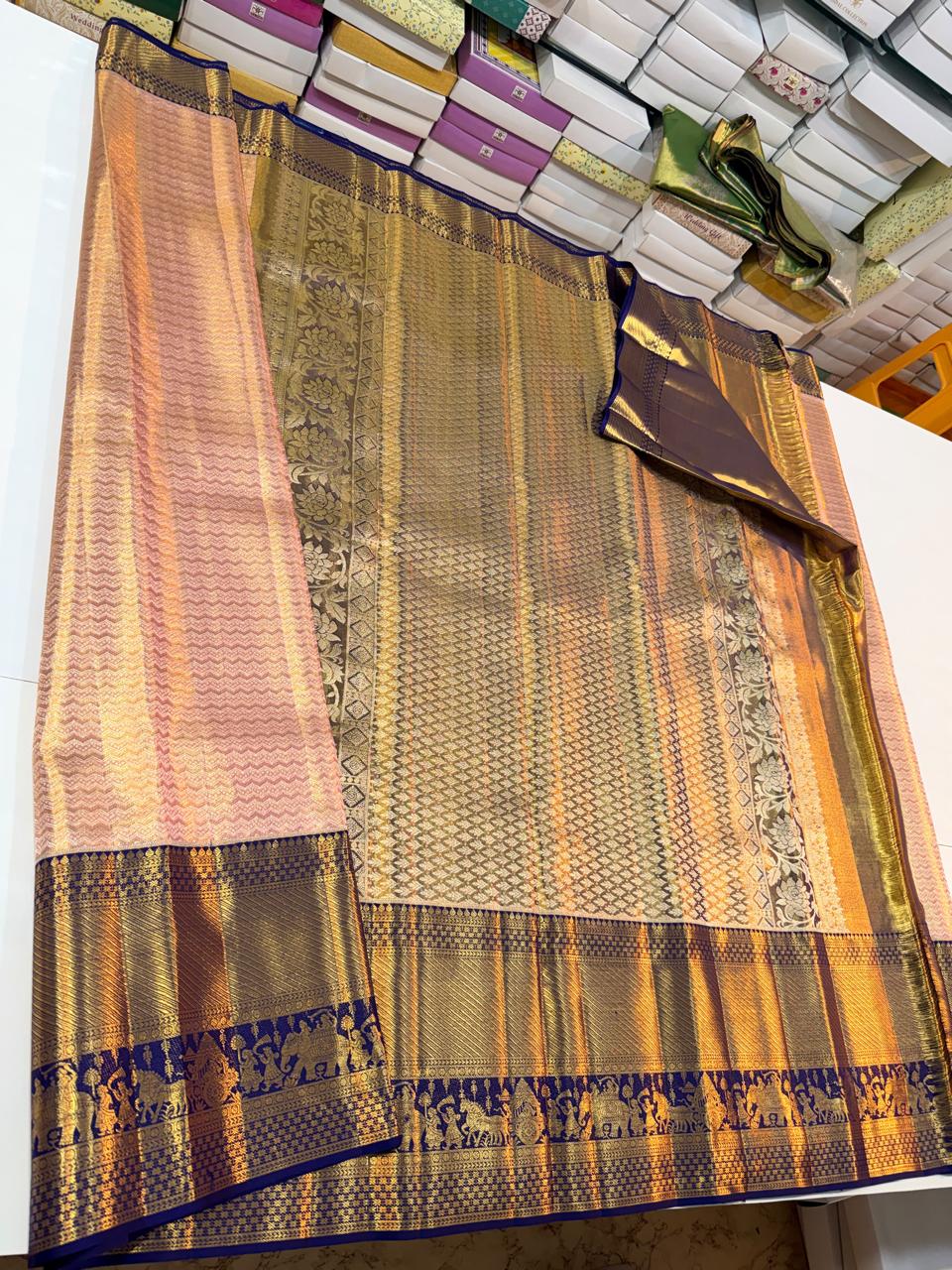 Kanchipuram Pure Tissue Silk Saree