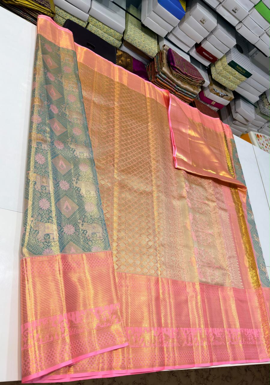 Kanchipuram Pure Tissue Silk Saree