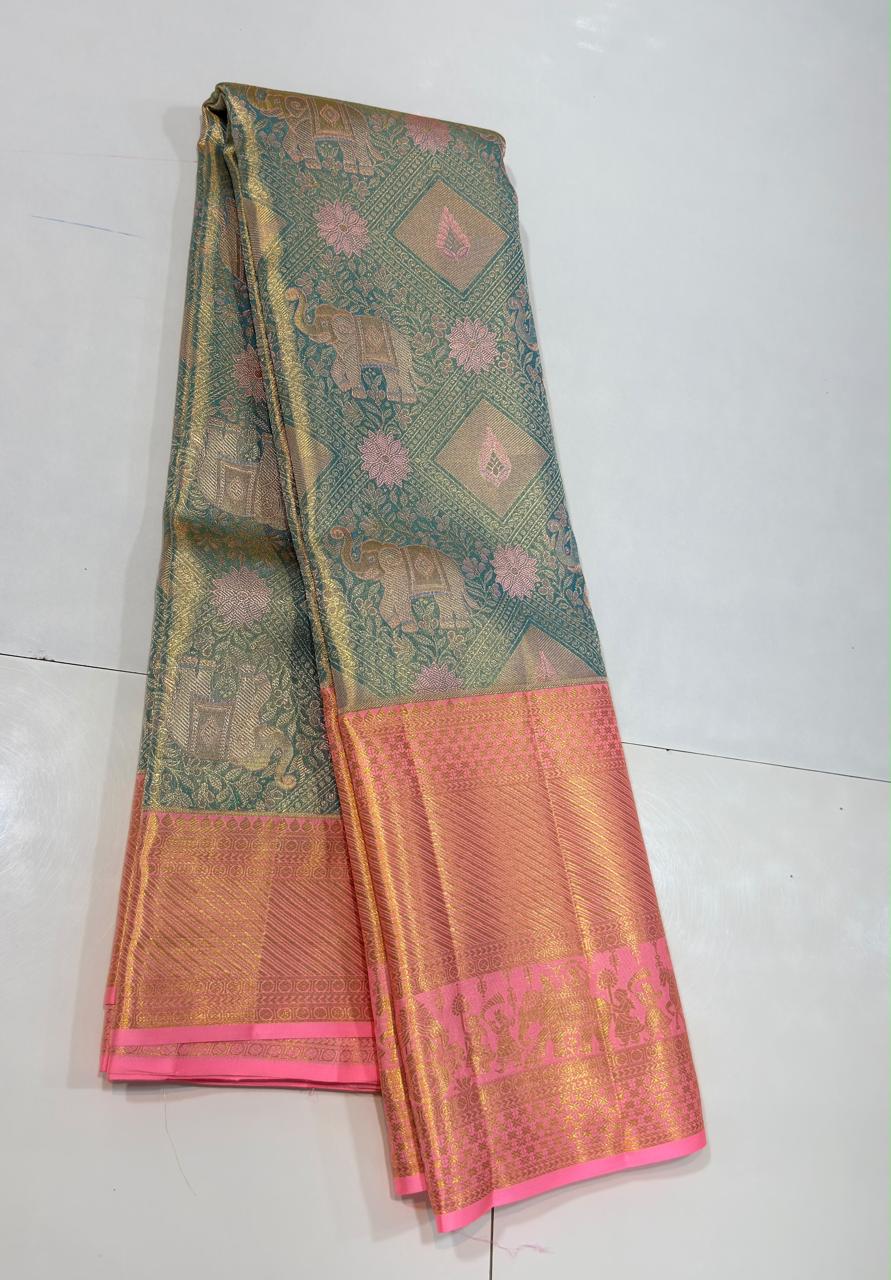 Kanchipuram Pure Tissue Silk Saree