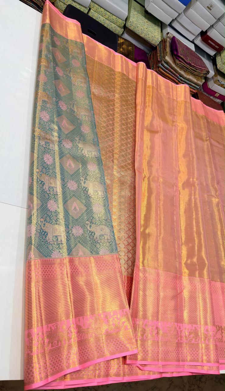 Kanchipuram Pure Tissue Silk Saree