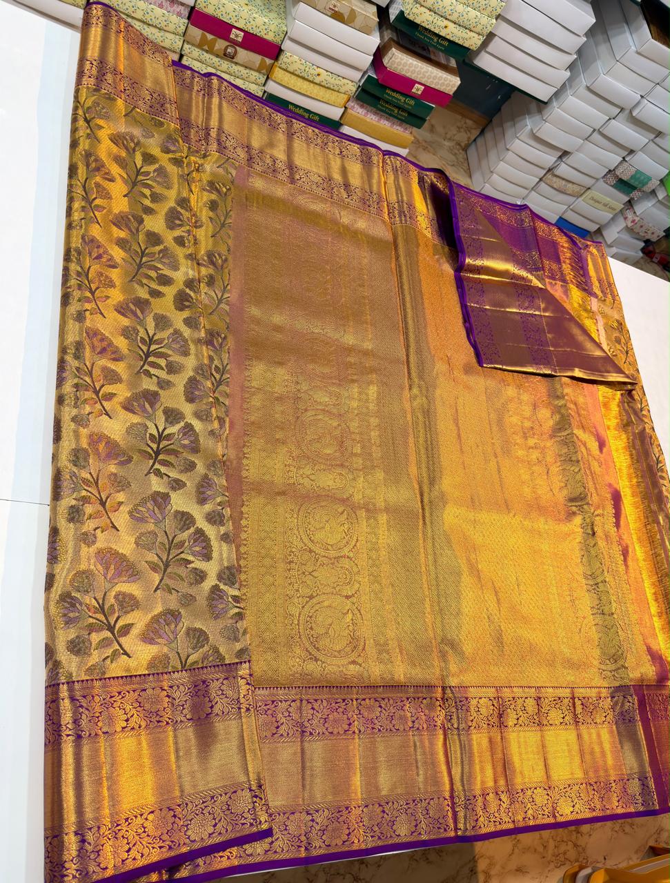 Kanchipuram Pure Tissue Silk Saree