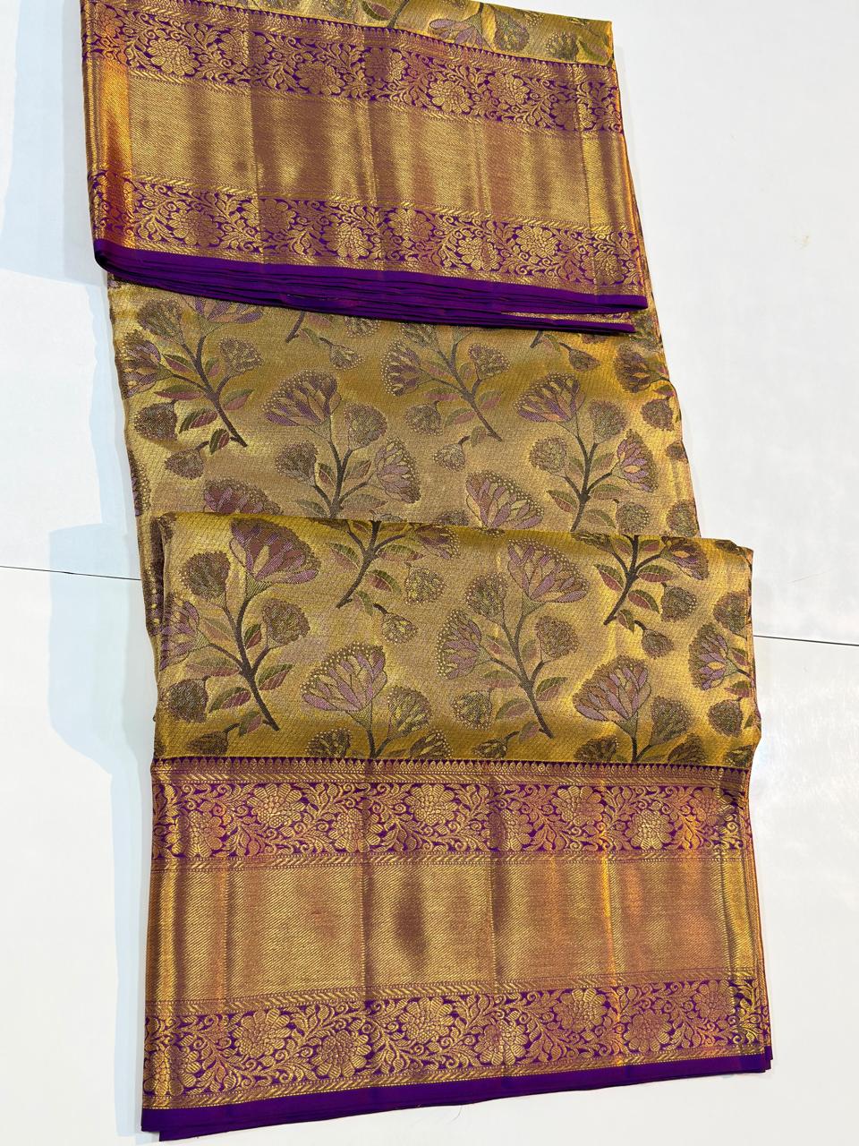 Kanchipuram Pure Tissue Silk Saree