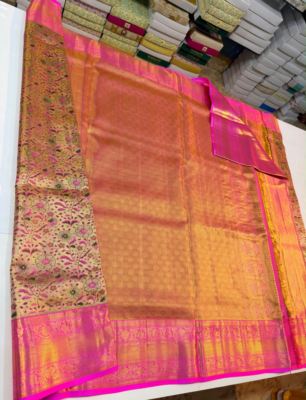 Kanchipuram Pure Tissue Silk Saree