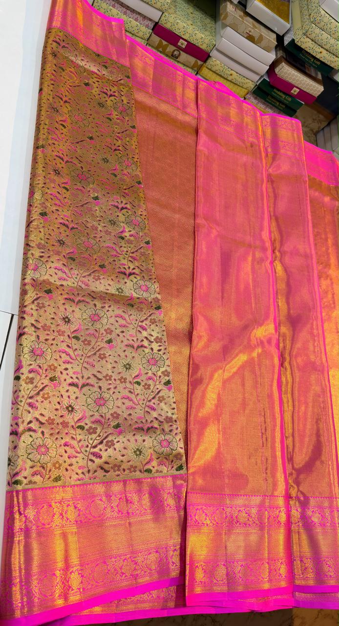 Kanchipuram Pure Tissue Silk Saree