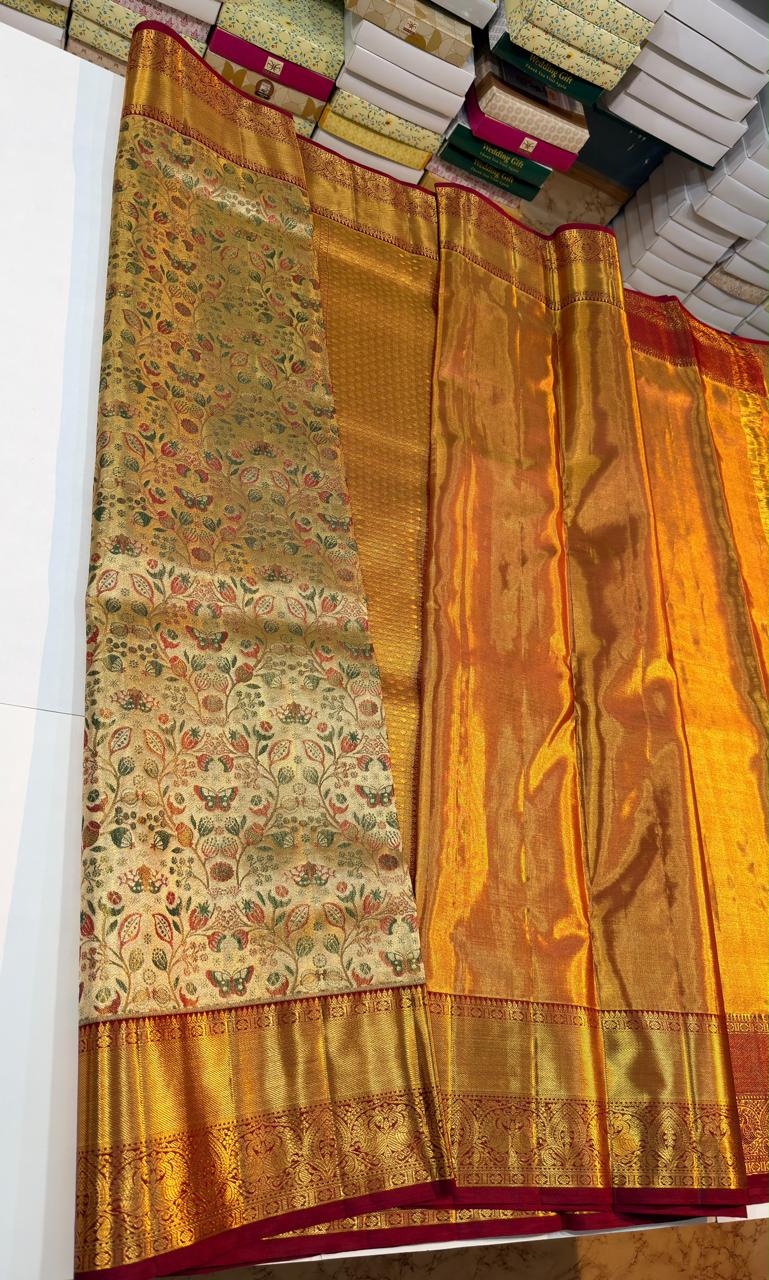 Kanchipuram Pure Tissue Silk Saree