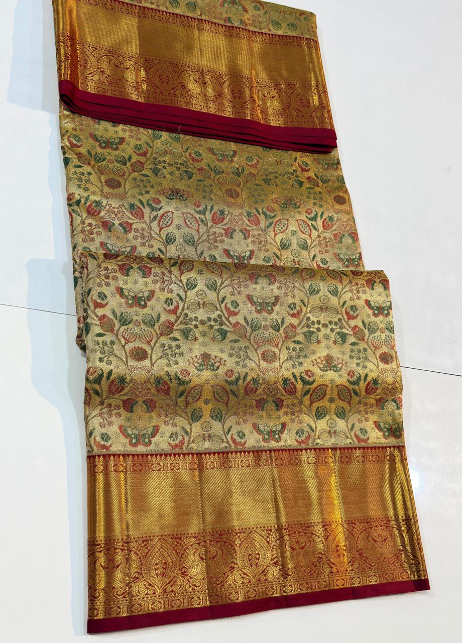 Kanchipuram Pure Tissue Silk Saree