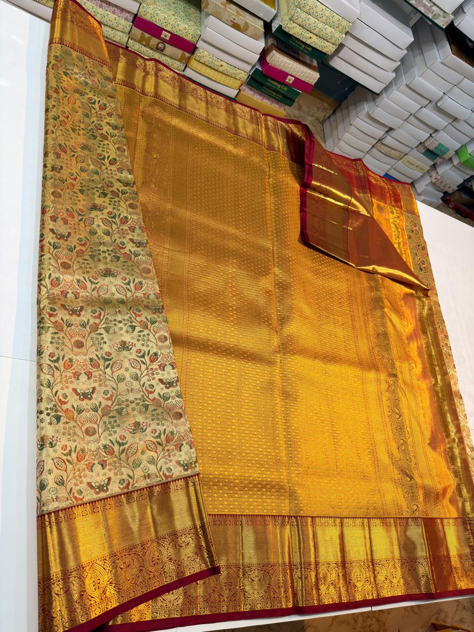 Kanchipuram Pure Tissue Silk Saree