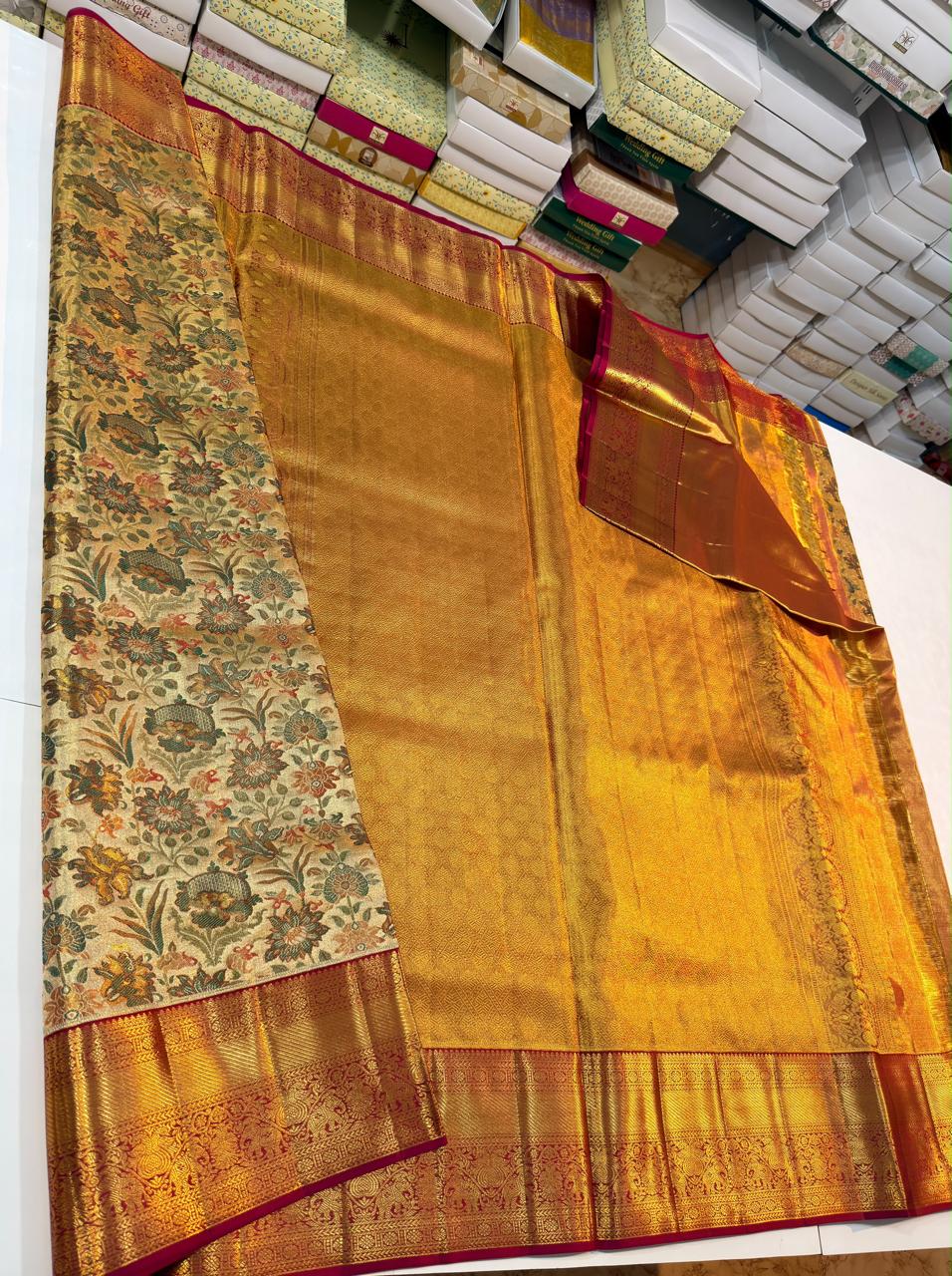 Kanchipuram Pure Tissue Silk Saree