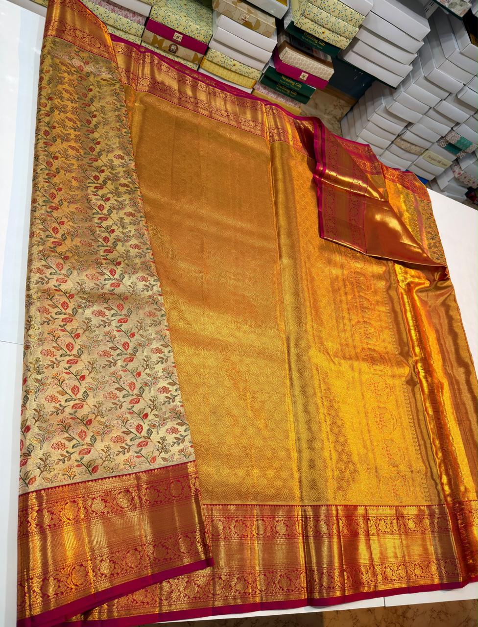 Kanchipuram Pure Tissue Silk Saree
