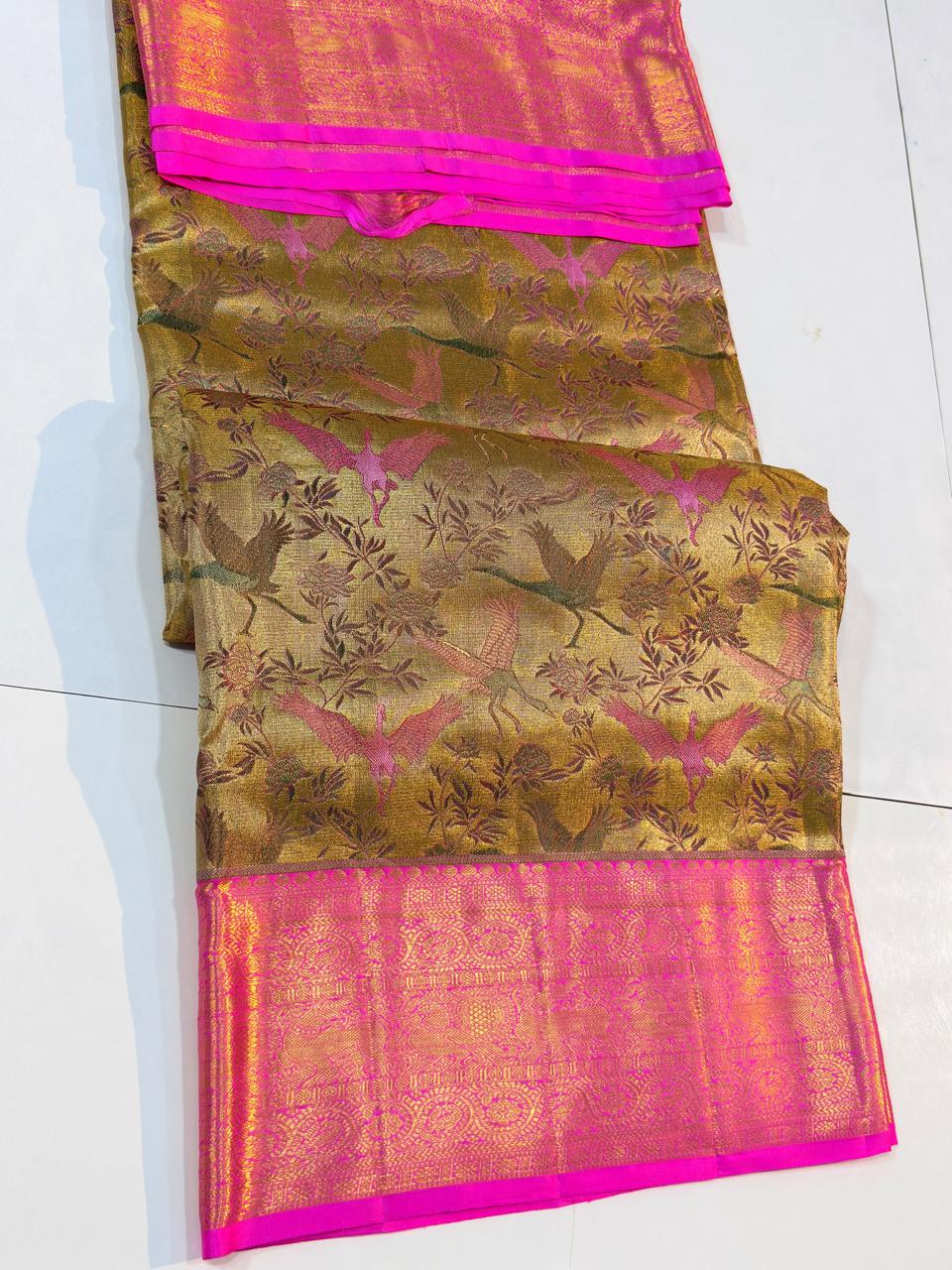 Kanchipuram Pure Tissue Silk Saree