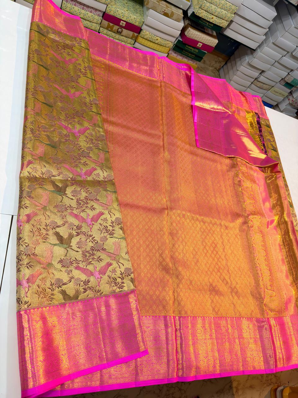 Kanchipuram Pure Tissue Silk Saree