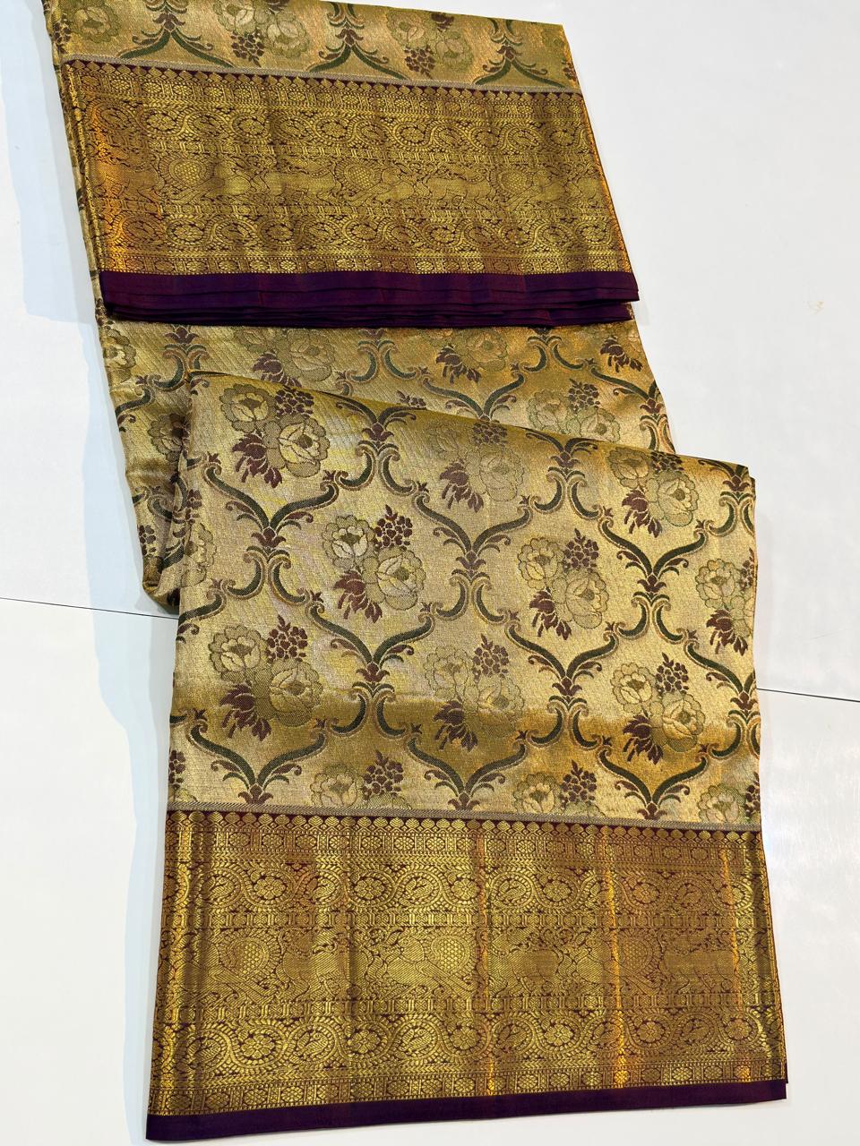 Kanchipuram Pure Tissue Silk Saree